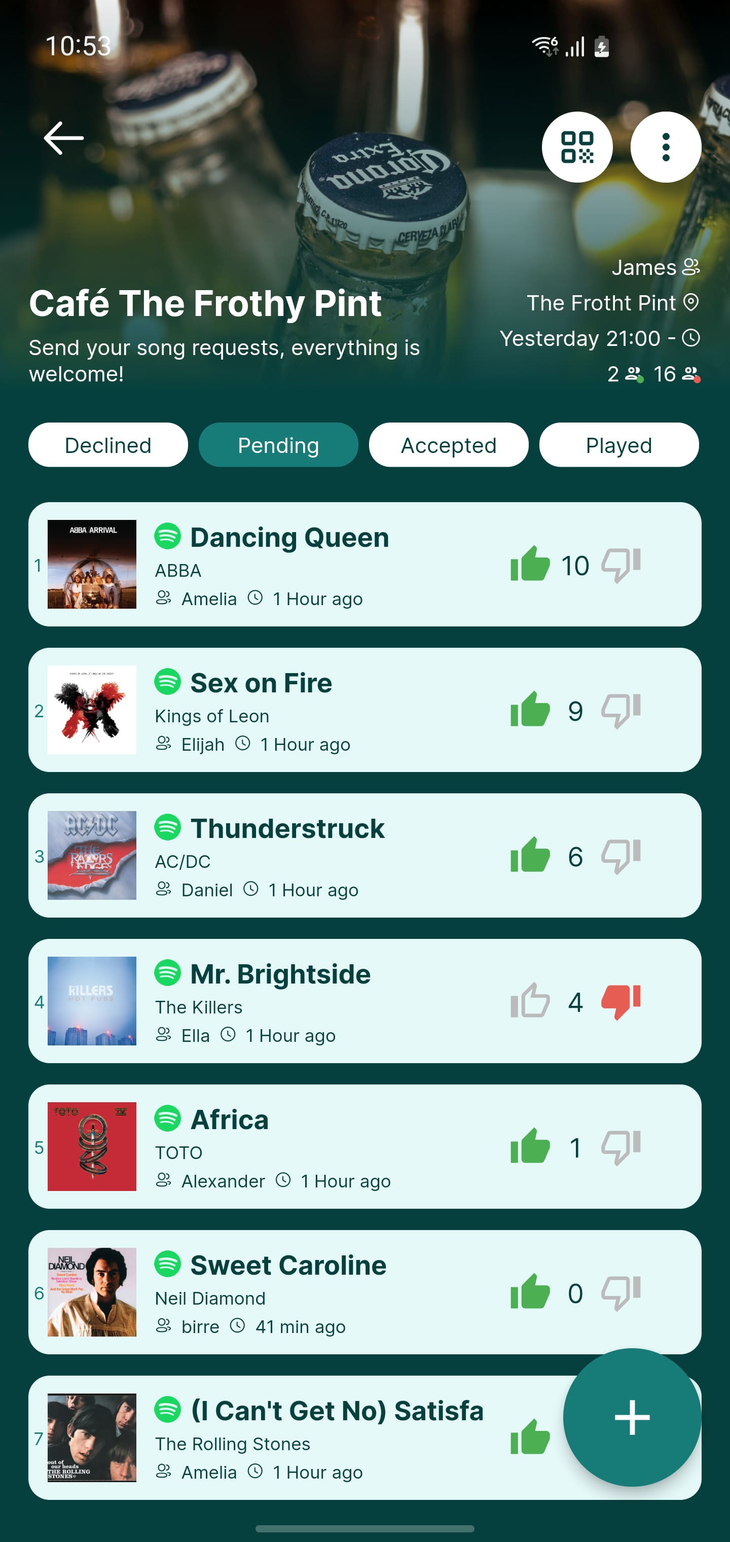 Rekwest song requests app screenshot 2